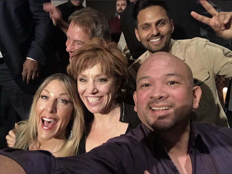 King Kātō with Forbes Riley and friends