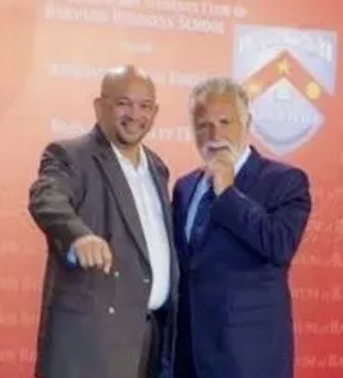 King Kātō with The Most Interesting Man in the World at Harvard
